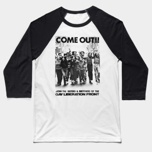 Come Out! Retro Gay Baseball T-Shirt